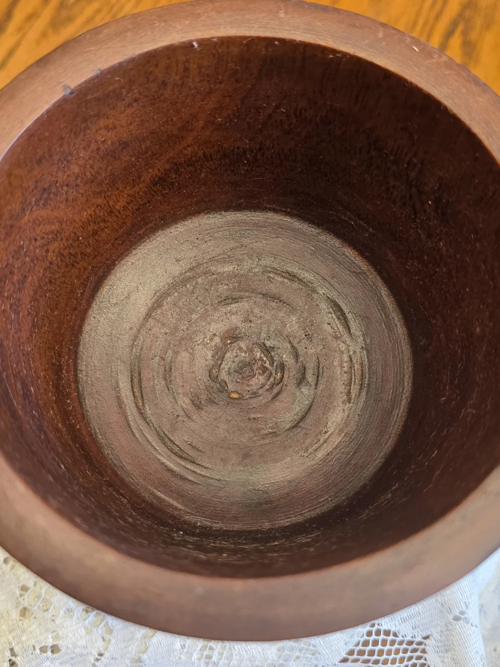 VTG Artisan-Carved Wood Haitian Mortar And Pestle Large Pilon Footed